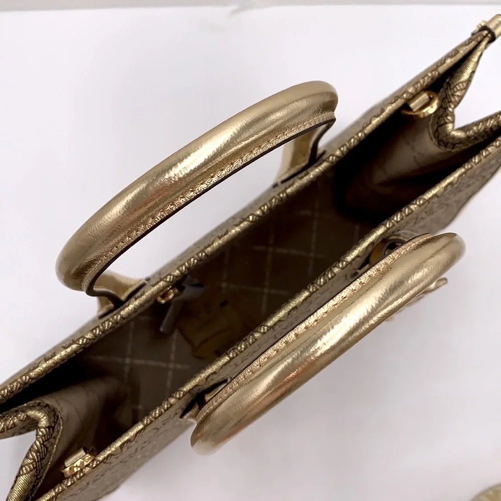 Michael Kors Medium Mirella EW Tote Bag Crossbody Shoulder Handbag PALE GOLD - Picture 6 of 16